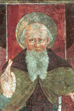 Sant'Antonio abate in trono con Sant'Elena e San Sebastiano